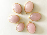 Morganite , Morganite Charms, Gemstone Charms, Gold Plated Sterling Silver Charms, Bracelet Charms, Jewelry Supplies, Jewelry Making, 1 Pc