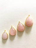 Gemstone Charms, Sterling Silver Charms, Morganite Charms, Gold Charms, Bracelet Charms, Jewelry Supplies, Jewelry Making, Bulk Charms, 1 Pc