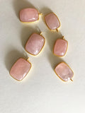 Morganite Charms, Gold Charms, Sterling Silver Charms, Gemstone Charms, Bracelet Charms, Jewelry Supplies, Jewelry Making, Bulk Charms, 1 Pc