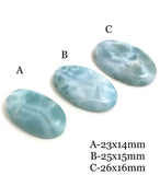 3Pcs Larimar Cabochons, Gemstone Cabochons, Larimar, Natural Gemstone, Jewelry Supplies, Bulk Cabochon, Wire Wrapping, Jewelry Making
