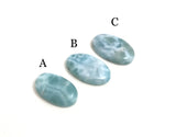 3Pcs Larimar Cabochons, Gemstone Cabochons, Larimar, Natural Gemstone, Jewelry Supplies, Bulk Cabochon, Wire Wrapping, Jewelry Making