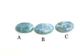 3Pcs Larimar Cabochons, Gemstone Cabochons, Larimar, Natural Gemstone, Jewelry Supplies, Bulk Cabochon, Wire Wrapping, Jewelry Making