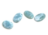 4 Pcs Larimar Cabochon Lot, Loose Gemstone, Natural Gemstone Cabochons, Wholesale Cabochons, Jewelry Making, Jewelry Supplies, 23mm - 29mm