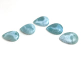 5Pcs Larimar Cabochon, Natural Gemstone Cabochons for Wire Wrapping, Wholesale Jewelry Supplies, Bulk Lot Dominican Republic Larimar