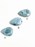 Large Drop Shape Larimar Cabochon, Loose Gemstone, Natural Gemstone, Wholesale Cabochons, Natural Larimar Cabochon for Jewelry Making