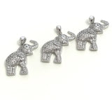 Elephant Pendant, Sterling Silver Pendant, Elephant Charm, Animal Pendant, Silver Pendants, Jewelry Supplies, Jewelry Findings, DIY Jewelry