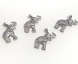 Elephant Pendant, Sterling Silver Pendant, Elephant Charm, Animal Pendant, Silver Pendants, Jewelry Supplies, Jewelry Findings, DIY Jewelry