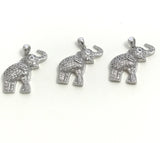 Elephant Pendant, Sterling Silver Pendant, Elephant Charm, Animal Pendant, Silver Pendants, Jewelry Supplies, Jewelry Findings, DIY Jewelry
