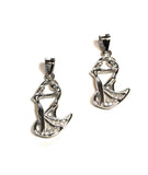 Silver Pendants, Gifts for Dancers, Gifts for Bride, Dancing Couple Pendant, Anniversary Gifts, Jewelry Supplies, Jewelry Findings, 1 Pc