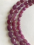 Pink Sapphire Beads, Gemstone Beads, Natural Sapphire Beads, September Birthstone, Wholesale Beads, Bulk Beads, Jewelry Supplies, 7" Strand