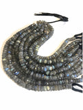 Labradorite Beads, Gemstone Beads, Labradorite, Jewelry Supplies, Jewelry Making, Wholesale Beads, Bulk Beads, Blue Flash 9.5" Strand, 7-9mm