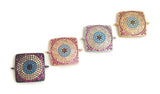 Evil Eye Connectors, CZ Connectors, Jewelry Findings, Jewelry Supplies, Jewelry Making, Bracelet Connectors, Pave Connectors, DIY Jewelry