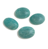 4Pcs Amazonite Cabochon, Loose Gemstone, Natural Gemstone Cabochon, Jewelry Making, Jewelry Supplies, Wire Wrapping, Bulk Cabochon