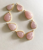 Gemstone Charms, Sterling Silver Charms, Morganite Charms, Gold Charms, Bracelet Charms, Jewelry Supplies, Jewelry Making, Bulk Charms, 1 Pc