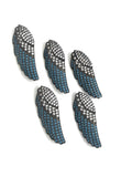 Wing Connector, Feather Connector, CZ Connector, Turquoise Connector, Bracelet Connector, Jewelry Supplies, Jewelry Findings, CZ Links