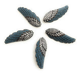 Wing Connector, Feather Connector, CZ Connector, Turquoise Connector, Bracelet Connector, Jewelry Supplies, Jewelry Findings, CZ Links