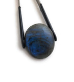 Natural Labradorite Gemstone Cabochon, Jewelry Supplies for Jewelry Making, Gemstone Cabochons for Wire Wrapping, 35x30x9.25mm