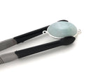 Aquamarine Connectors, Gemstone Connectors, Aquamarine, Silver Connectors, Bezel Connector, Jewelry Supplies, Jewelry Making, DIY, 29x15.5mm