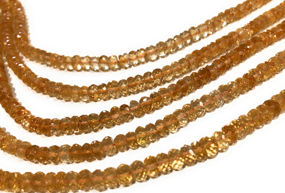 Citrine Gemstone Beads, Natural Citrine Beads, Jewelry Supplies for DIY Jewelry Making, Wholesale Bulk Beads, 5mm-5.5mm