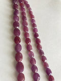 Pink Sapphire Beads, Gemstone Beads, Natural Sapphire Beads, September Birthstone, Wholesale Beads, Bulk Beads, Jewelry Supplies, 7" Strand