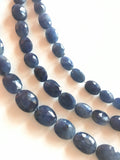 Sapphire Beads, Blue Sapphire Beads, Gemstone Beads, Natural Gemstone Beads, Jewelry Supplies, Jewelry Making, Wholesale Beads, 7"Strand
