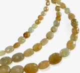 Natural Yellow Sapphire Gemstone Beads, Wholesale Jewelry Supplies for Jewelry Making, Genuine Sapphire Beads, 7"Strand