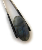 Labradorite Cabochon, Natural Gemstone, Wire Wrapping, Labradorite, Jewelry Supplies, Jewelry Making, Gemstone Cabochon, 42x20.5x8.5mm