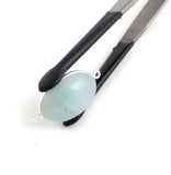 Aquamarine Connectors, Gemstone Connectors, Aquamarine, Silver Connectors, Bezel Connector, Jewelry Supplies, Jewelry Making, DIY, 29x15.5mm