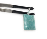 Amazonite, Amazonite Pendant, Gemstone Pendant, Silver Pendant, Sterling Silver Pendant, Natural Gemstone Pendant, Blue Pendant, 41.25x22mm