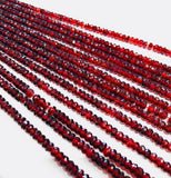 Natural Garnet Gemstone Beads, Genuine Mozambique Garnet Beads, Jewelry Supplies for Jewelry Making, Wholesale Beads, Bulk Beads, 5mm-5.5mm