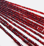 Natural Garnet Gemstone Beads, Genuine Mozambique Garnet Beads, Jewelry Supplies for Jewelry Making, Wholesale Beads, Bulk Beads, 5mm-5.5mm