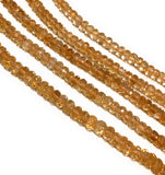 Citrine Gemstone Beads, Natural Citrine Beads, Jewelry Supplies for DIY Jewelry Making, Wholesale Bulk Beads, 5mm-5.5mm