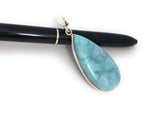 Larimar Pendant, Gemstone Pendant, Larimar, Gemstone Jewelry, Silver Pendant, Sterling Silver Pendant, Natural Gemstone Pendant, 57x20x7mm