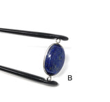 3 Pcs Lapis Lazuli Gemstone Connector, Jewelry Findings for DIY Jewelry Making, Wholesale Bulk Sterling Silver Gemstone Findings, Bulk Lot