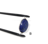 3 Pcs Lapis Lazuli Gemstone Connector, Jewelry Findings for DIY Jewelry Making, Wholesale Bulk Sterling Silver Gemstone Findings, Bulk Lot