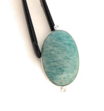 Amazonite Connectors, Gemstone Connectors, Silver Connector, Bezel Connector, Jewelry Supplies, Jewelry Making, Amazonite, 44.45x22.5mm