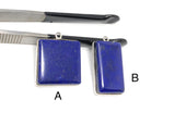 Lapis Lazuli, Gemstone Charm, Lapis Lazuli Charms, Bezel Charms, Jewelry Supplies, Jewelry Making, Jewelry Findings, DIY Jewelry, Blue Charm