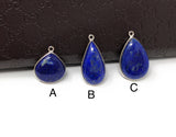 Lapis Lazuli Gemstone Charm, DIY Jewelry Supplies for Jewelry Making