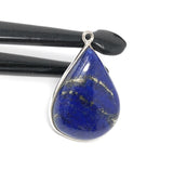 Lapis Lazuli, Gemstone Charm, Lapis Lazuli Charm, Silver Charm, Jewelry Supplies, Jewelry Making, Jewelry Findings, DIY Jewelry, 29x19.5X7mm