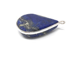 Lapis Lazuli, Gemstone Charm, Lapis Lazuli Charm, Silver Charm, Jewelry Supplies, Jewelry Making, Jewelry Findings, DIY Jewelry, 29x19.5X7mm