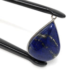 Lapis Lazuli, Gemstone Charm, Lapis Lazuli Charm, Silver Charm, Jewelry Supplies, Jewelry Making, Jewelry Findings, DIY Jewelry, 29x19.5X7mm