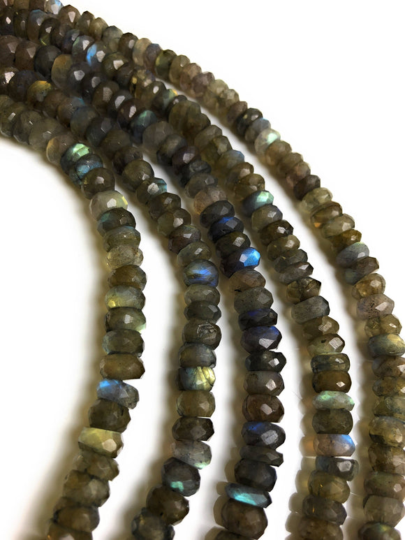 Labradorite Beads, Gemstone Beads, Labradorite, Jewelry Supplies, Jewelry Making, Wholesale Beads, Bulk Beads, Blue Flash 9.5