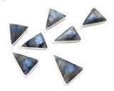 Labradorite Gemstone Charms, Silver Bezel Charms, Jewelry Supplies for Jewelry Making, Wholesale Bulk Charms