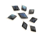 Labradorite Charms, Gemstone Charms, Sterling Silver Charms, Bezel Charms, Jewelry Supplies, Jewelry Making, Wholesale Charms, Bulk Charms