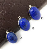 Lapis Lazuli Gemstone Charm, Lapis Lazuli Charms, Jewelry Supplies for Jewelry Making, Jewelry Findings, Bulk Wholesale Charms, 1 Pc