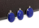 3 Pcs Lapis Lazuli Charms, Gemstone Charms, DIY Jewelry Making, Wholesale Charms