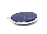 Lapis Lazuli Gemstone Charm, Sterling Silver Charm for DIY Jewelry Making, Jewelry Findings, 27x18.5mm