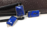 3 Pcs Lapis Lazuli Connectors, Gemstone Connectors, Bezel Connectors, Jewelry Supplies, Jewelry Making, Jewelry Findings, Lapis Lazuli Links