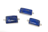 3 Pcs Lapis Lazuli Connectors, Gemstone Connectors, Bezel Connectors, Jewelry Supplies, Jewelry Making, Jewelry Findings, Lapis Lazuli Links
