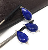 3 Pcs Lapis Lazuli Connectors, Gemstone Connectors, Bezel Connectors, Jewelry Supplies, Jewelry Making, Jewelry Findings, Lapis Lazuli Links